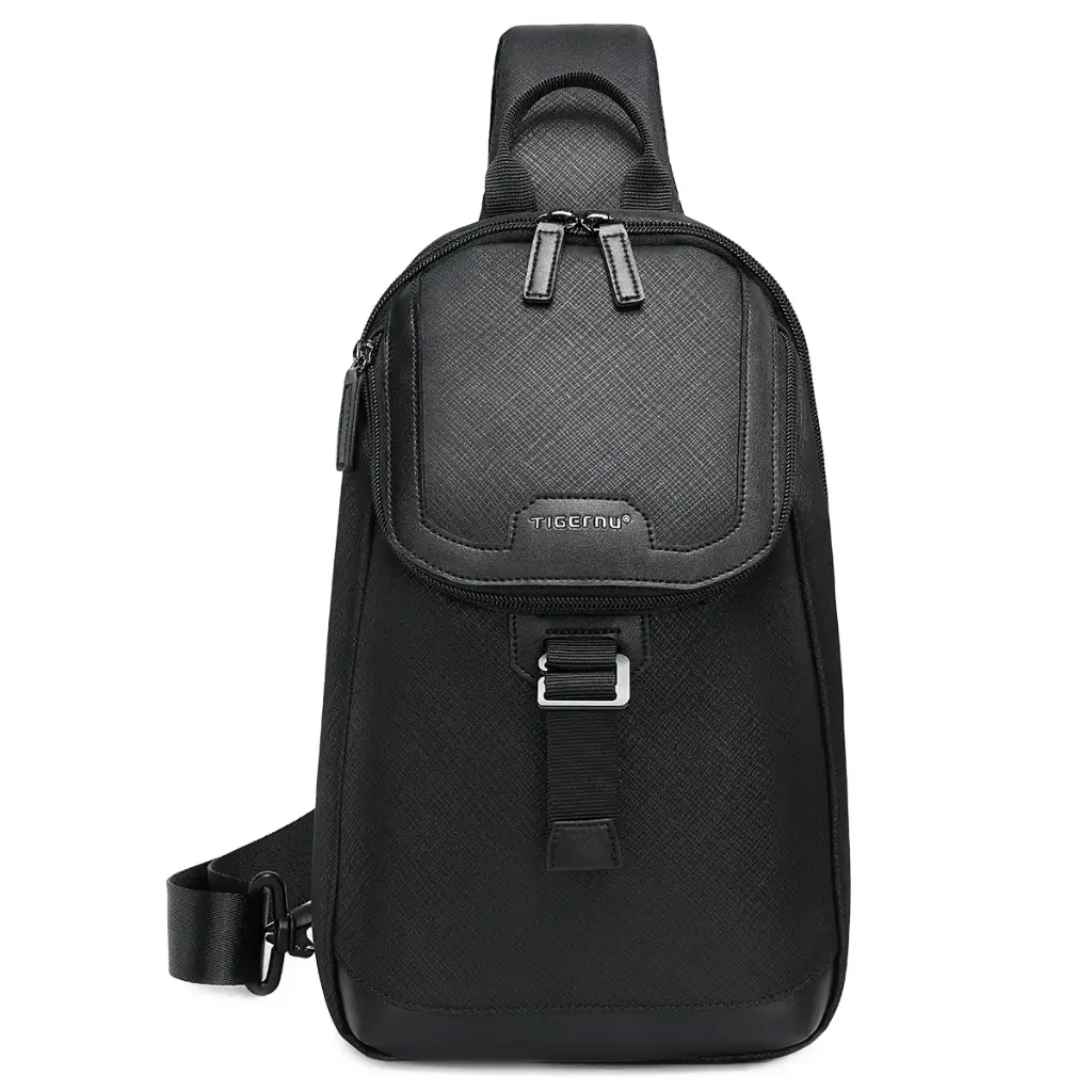 [T-S8179B] Tigernu Ascent – Cross Body Impermeable Antirayones 290T para Uso Diario (Black)