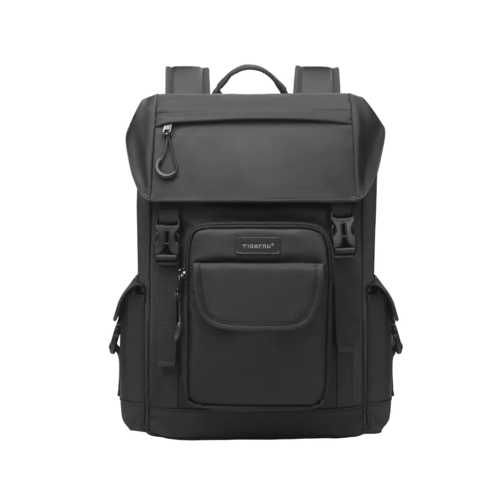 [T-B9909B] Tigernu Nolvik – Mochila Impermeable 290D con Bolso Magnético Desmontable 15.6” (Black)