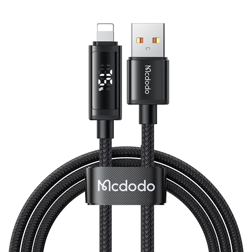 [CA-7970] Cable Mcdodo USB-A a Lightning 3A con Pantalla LED 1.2 m