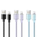 Cable Lightning Mcdodo Transparente 3A Nylon Trenzado 1.2m