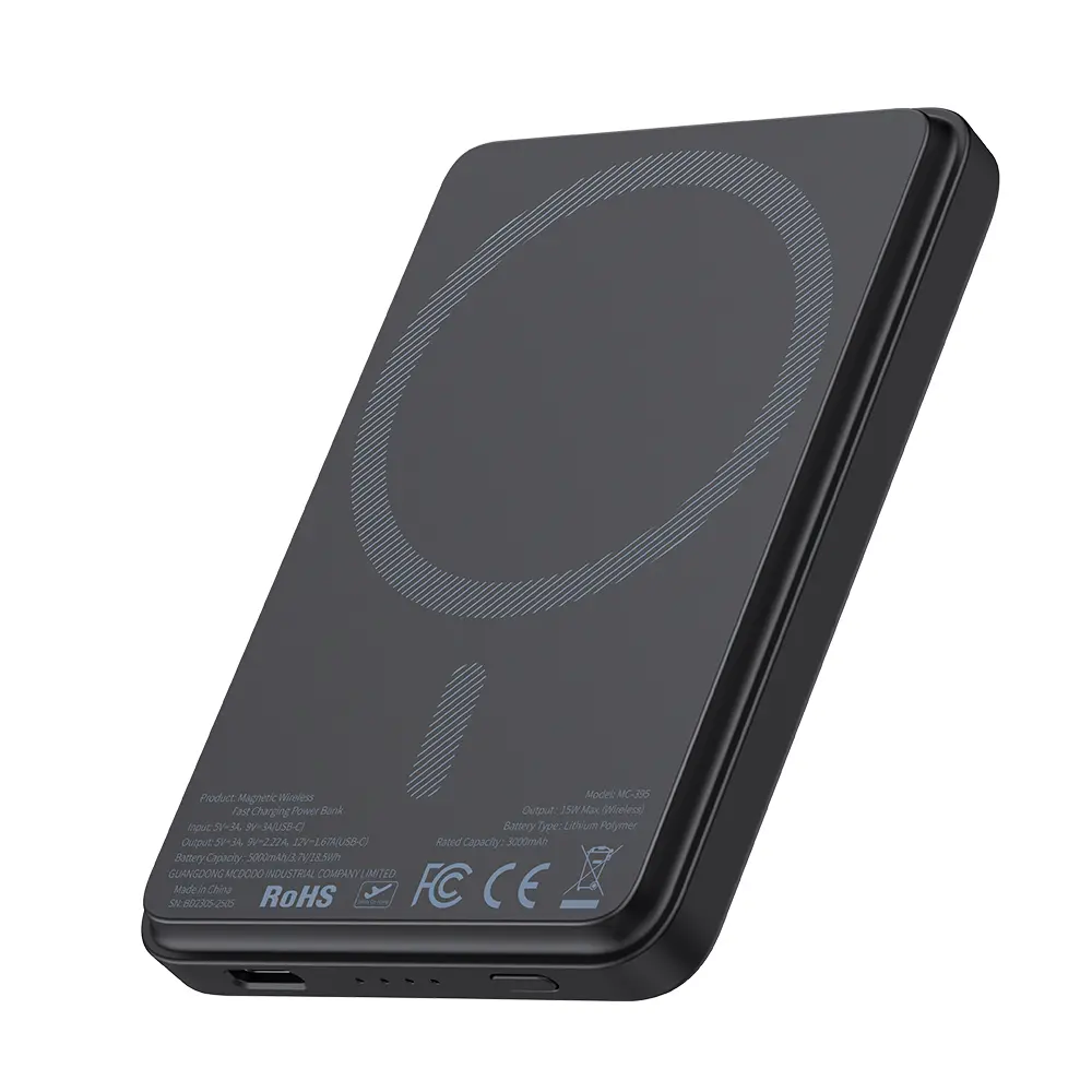 [MC-3951] Power Bank Magnético Mcdodo 5000 mAh 15W Inalámbrico USB-C