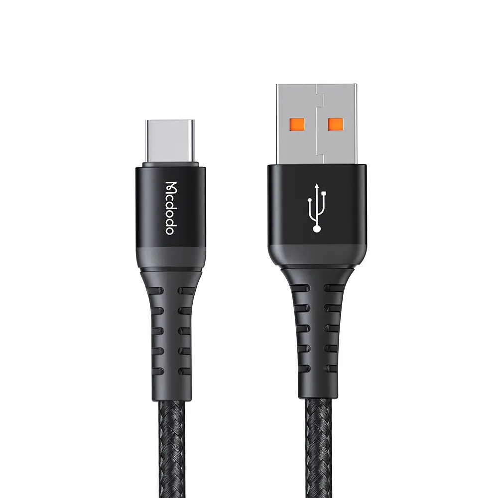 [CA-2271] Cable de Datos Premium Mcdodo 1m Carga Rápida Lightning y Tipo C – Aleación de Zinc y Nylon (USB A / USB C)