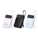 Power Bank Mcdodo Rainbow 10000mAh 22.5W con Cable USB-C Integrado y Pantalla Digital